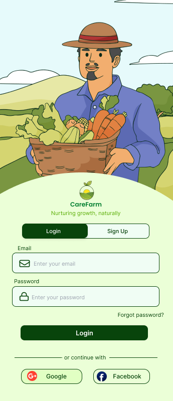 Login page
